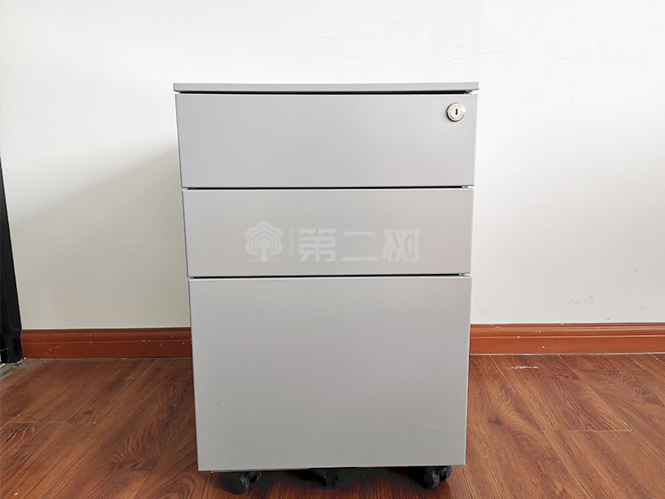 9成新世楷Steelcase二手活動柜鋼制柜小推柜三抽桌下儲物柜子