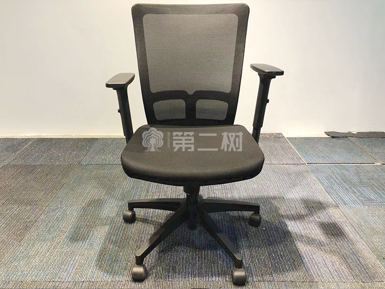 85成新諾偉黑色網(wǎng)布二手辦公椅職員電腦椅舒適椅子升降椅
