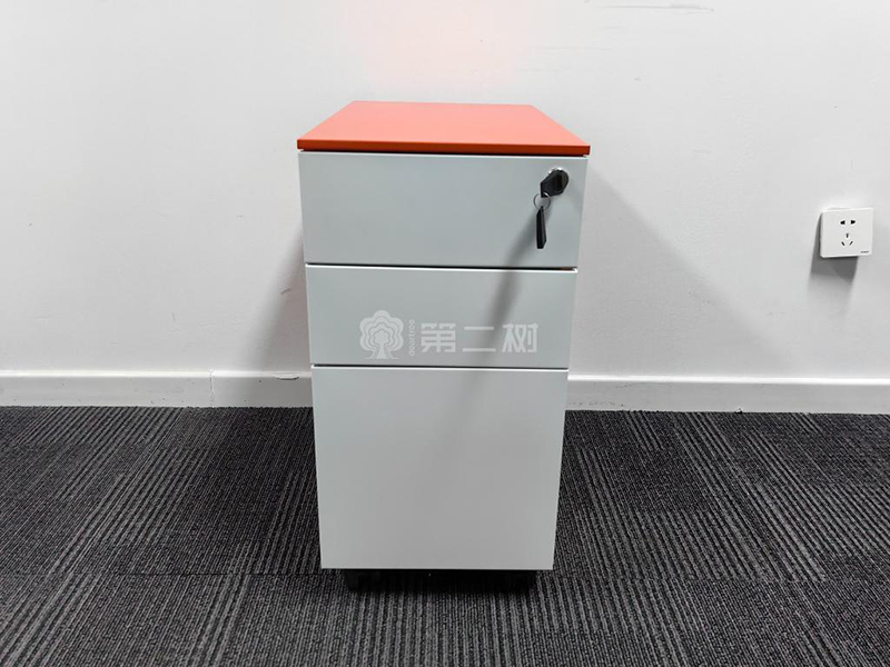 9成新國產(chǎn)品牌二手鋼制小推柜文件柜活動(dòng)柜三抽柜子