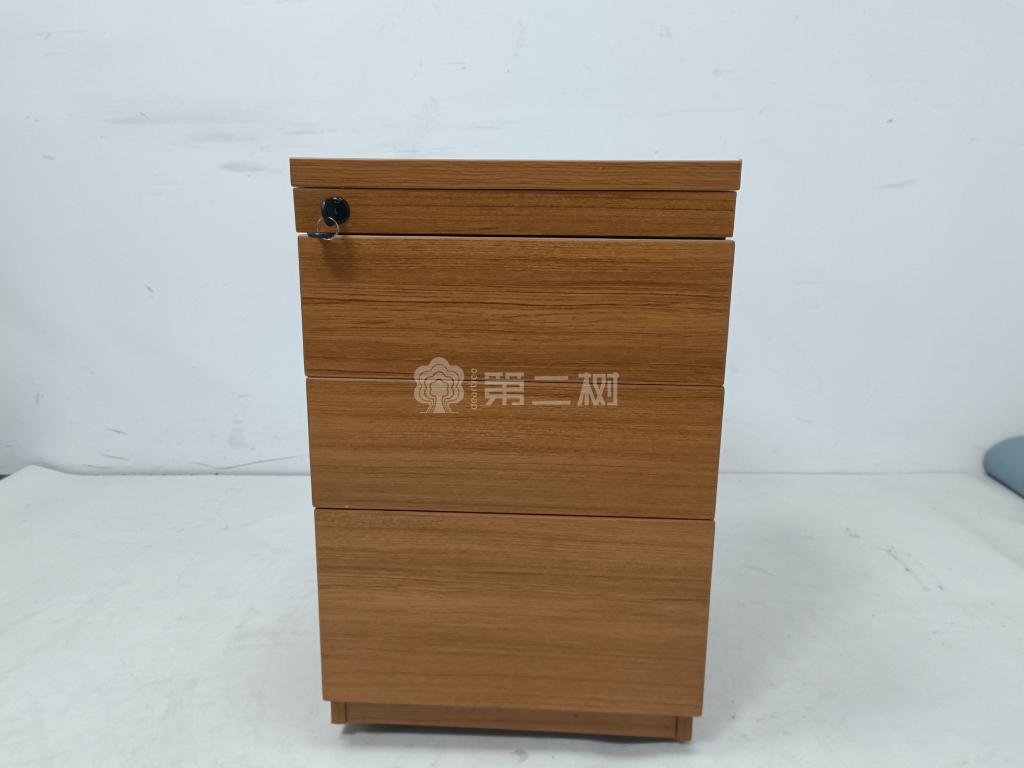 85成新國(guó)產(chǎn)二手活動(dòng)柜木質(zhì)小推柜三抽柜子桌下移動(dòng)柜